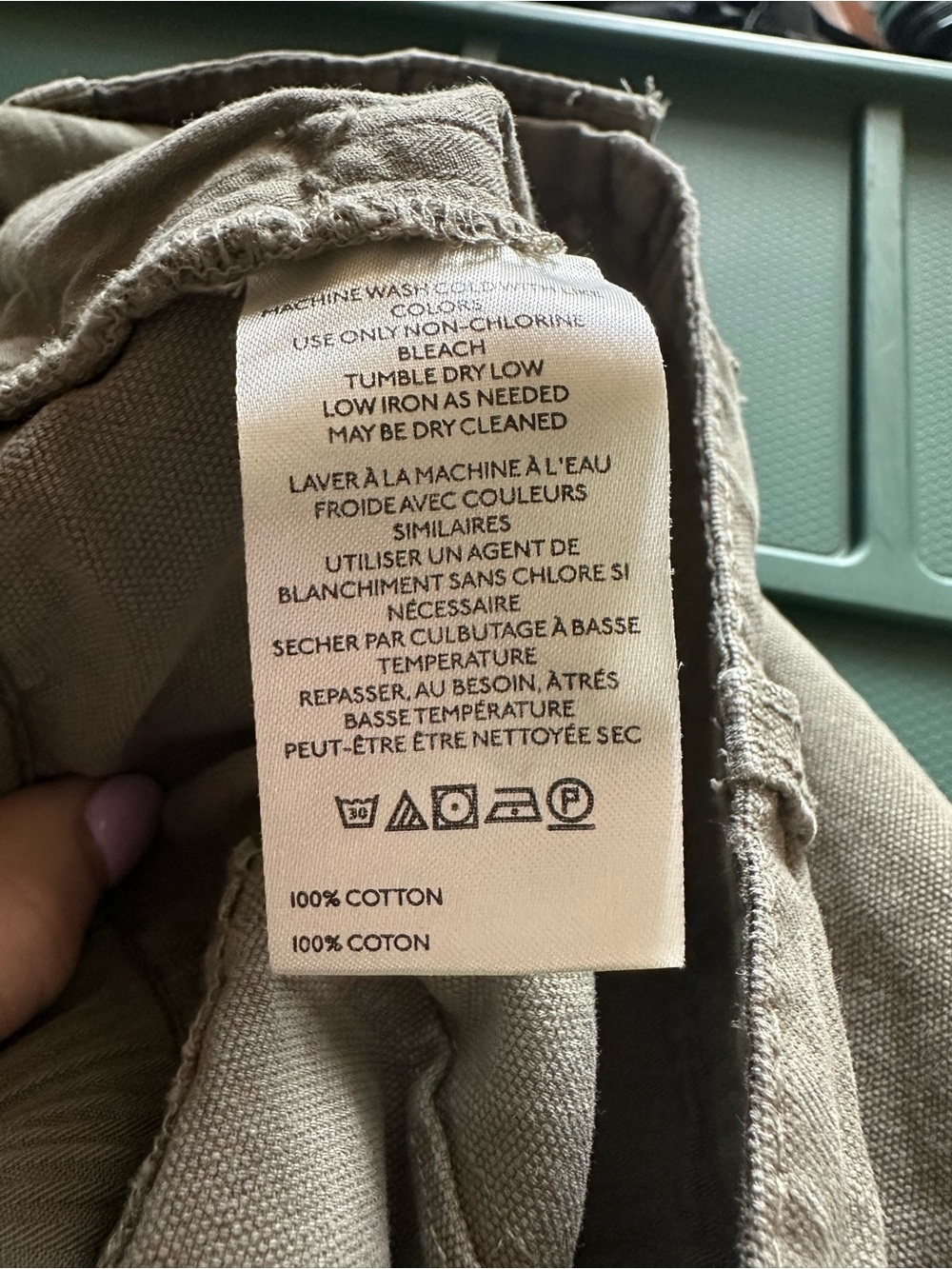 We the free barrel low slung pants army green size medium - Picture 3 of 9